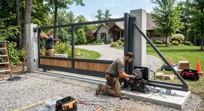Main Gate Installation in Plano, TX